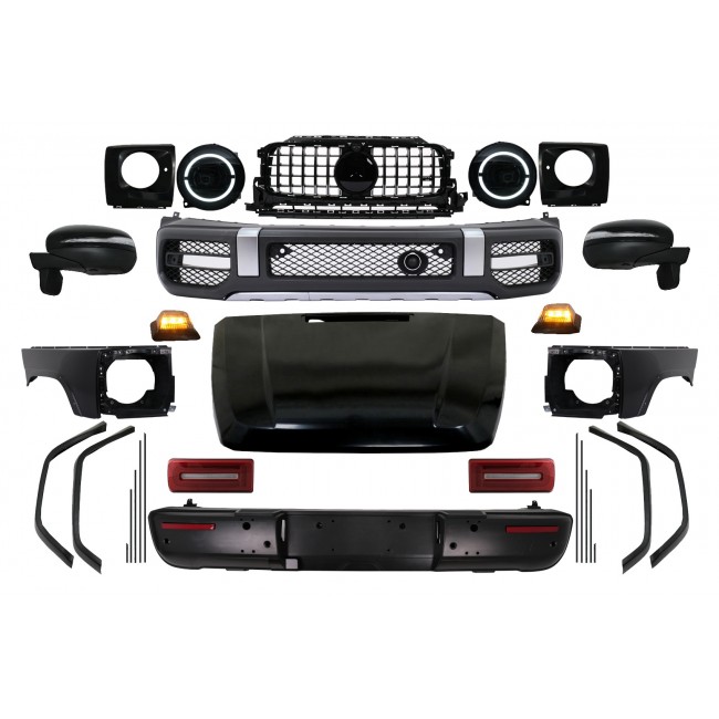 Body Kit suitable for Mercedes G-Class W463 (2008-2017) Wide Body Conversion to 2018 G63 Design