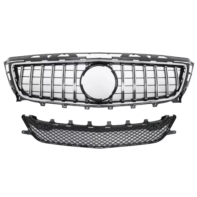Front Grille suitable for Mercedes CLS W218 C218 (2011-2014) X218 Shooting Brake (2012-2014) GT-R Panamericana Design Chrom