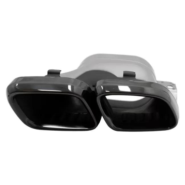 Exhaust Muffler Tips suitable for Mercedes C-Class W205 S205 C205 A205 C63 C63S Facelift (2019-up) Black