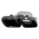 Exhaust Muffler Tips suitable for Mercedes C-Class W205 S205 C205 A205 C63 C63S Facelift (2019-up) Black