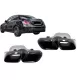 Exhaust Muffler Tips suitable for Mercedes C-Class W205 S205 C205 A205 C63 C63S Facelift (2019-up) Black