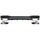 Rear Bumper Air Diffuser with Exhaust Muffler Tips suitable for Mercedes GLS Class X166 SUV Facelift (09.2015-2019) GLS63 Design