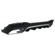 Rear Bumper Air Diffuser with Exhaust Muffler Tips suitable for Mercedes GLS Class X166 SUV Facelift (09.2015-2019) GLS63 Design