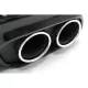 Rear Bumper Valance Diffuser Double Outlet with Exhaust Tips suitable for Mercedes C-Class C205 A205 Coupe Cabriolet (2014-2019) C43 Design