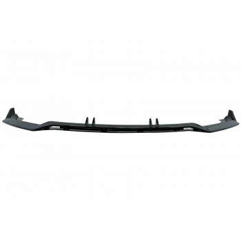Front Bumper Spoiler Lip suitable for Audi A4 B9 8W S-Line (2016-2018) Piano Black Add-On
