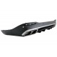 Rear Diffuser with Silver Exhaust Muffler Tips suitable for Mercedes GLE W167 SUV V167 Sport Line (2019-Up) GLE 63 Design