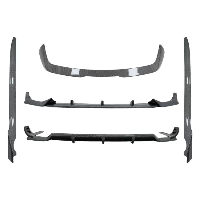 Aero Body Kit suitable for BMW X7 G07 (2018-2022) M-Tech Black Knight Design Carbon Fiber Look