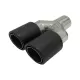 Universal Exhaust Muffler Tip Matte Carbon Fiber Inlet 5.8 cm Left Side