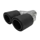 Universal Exhaust Muffler Tip Matte Carbon Fiber Inlet 5.8 cm Left Side