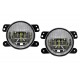 Full LED Fog Lights 4 Inch suitable for Jeep Wrangler JK TJ JL (1996-2018)