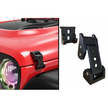 Gaubtas sugauna užrakto rinkinį, tinkantį „Jeep Wrangler JK JK JL“ (2007–2018) Satino juodas apdaila