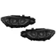 Angel Eyes Headlights LED DRL suitable for BMW 3 Series F30 F31 Sedan Touring (10.2011-05.2015) Black