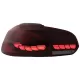 Taillights Full LED suitable for VW Golf 6 VI (2008-2013) Red Smoke with Sequential Dynamic Turning Lights (LHD and RHD)