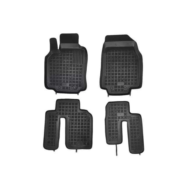Rubber Floor Mats Black suitable for MAZDA CX9 (2007-2015)