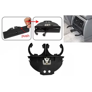 Rear Cup Holder suitable for BMW 5 Series E39 Sedan Touring (1995-2004) Black