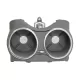 Front Dual Cup Holder suitable for Mercedes CLS C219 W219 (2003-2010) Gray