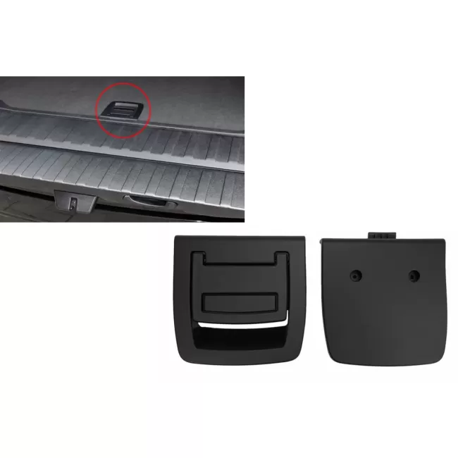 Interior Rear Trunk Mat Floor Carpet Handle Black suitable for BMW 5 Series E61 (2003-2010) X5 E70 (2007-2013) X6 E71 E72 (2008-2015)