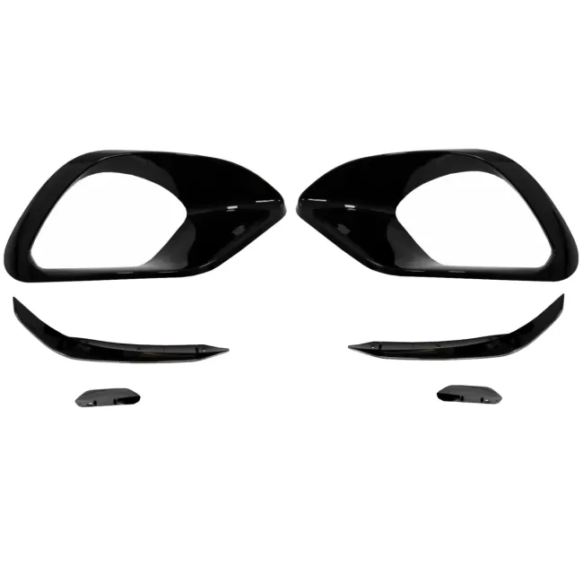 Side Grilles Cover Frames suitable for Mercedes CLA 45 CLA 45S X118 C118 (2019-05.2023) Piano Black