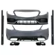 Complete Body Kit with Muffler Tips suitable for Mercedes C-Class W205 Sedan (2014-2020) C63s Edition 1 Design