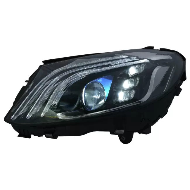 Full LED Headlights suitable for Mercedes C-Class W205 S205 (2014-2020) LHD W222 Design