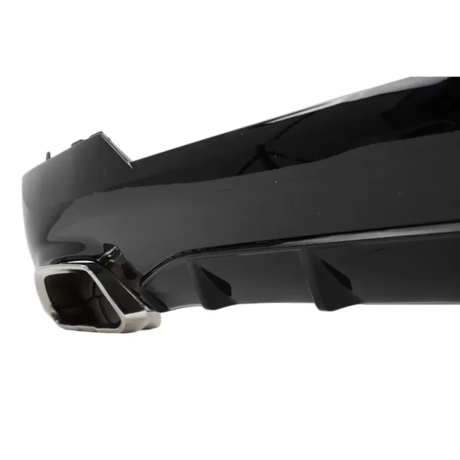 Rear Bumper Valance Diffuser With Exhaust Tips suitable for BMW 4 Series G22 G23 M Sport (2020-up) M440i Design Chrome