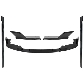 Aero Body Kit Front Bumper Lip and Rear Splitters suitable for BMW F95 X5M Competition (2018-up) Piano Black