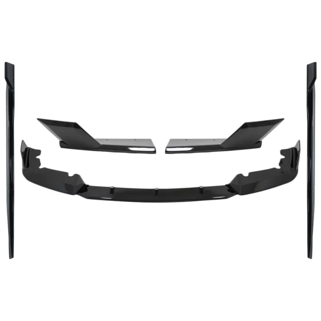 Aero Body Kit Front Bumper Lip and Rear Splitters suitable for BMW F95 X5M Competition (2018-up) Piano Black
