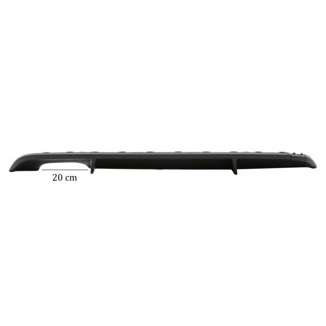 Galinio bamperio difuzorius skirtas VW Golf 6 VI (2008-2012) for Standard Bumper Black