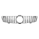 Front Grille suitable for Mercedes CLS W219 (2005-2008) GT-R Panamericana Design Chrome