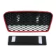 Front Grille suitable for Audi R8 42 1st Generation Facelift (2013-2015) RS Design Glossy Black Red