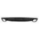 Rear Bumper Valance Diffuser Double Outlet suitable for Audi Q7 SUV 4M (2015-2019) S-Line Bumper