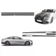 Set Sticker Side Decals & Upper Bonnet Roof Tailgate Dark Grey suitable for Mercedes C205 Coupe A205 Cabriolet (2014-up) A45 Design Edition 1