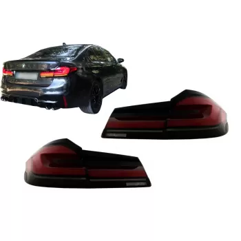 Full LED Taillights suitable for BMW 5 Series G30 Sedan (2017-2019) LCI Design with Static Turning Lights