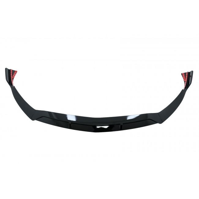 Front Bumper Spoiler Lip suitable for Mercedes A-Class W177 V177 (2018-Up) Piano Black