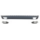 Rear Bumper Diffuser Valance with Exhaust Muffler Tips suitable for Audi A8 D4 (2010-2014) W12 Design