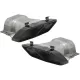 Exhaust Muffler Tips suitable for Mercedes A-Class W176 (2012-2018) CLA W117 C117 (2012-2018) A45 CLA45 Design Black