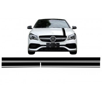 Nustatytas lipdukas matinis juodas viršutinio variklio dangčio stogas ir bagažinės dangtis, tinkamas „Mercedes Cla W117 C117 X117“ (2013–2016) A-klasė W176 (2012–2018) 45 Dizainas