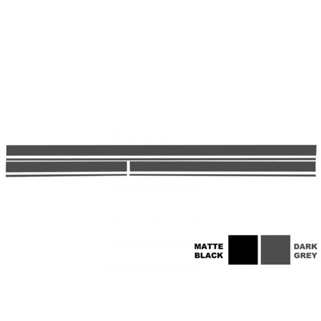 Set Sticker Vinyl Dark Grey Upper Bonnet Roof & Tailgate suitable for Mercedes CLA W117 C117 X117 (2013-2016) A Class W176 (2012-up) A45 Design