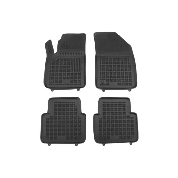 Floor mat Rubber Black suitable for OPEL CROSSLAND X (2017+)