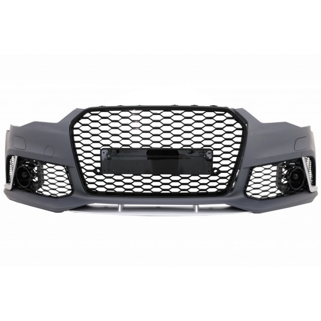 Front Bumper suitable for Audi A6 C7 4G Facelift (2015-2018) RS6 Design With Grille
