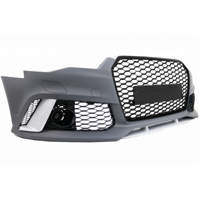 Front Bumper suitable for Audi A6 C7 4G Facelift (2015-2018) RS6 Design With Grille