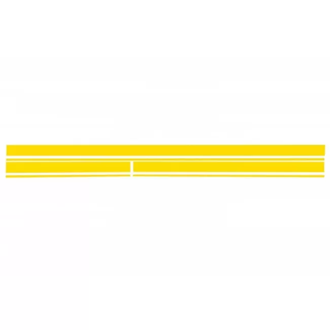 Set Sticker Side Decals and Upper Bonnet Roof Tailgate Matte Yellow suitable for Mercedes CLA W117 C117 X117 (13-16) W176 (12-18) A45 Design Edition 1