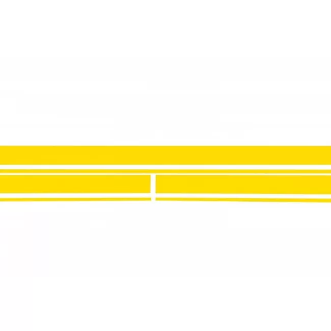 Set Sticker Side Decals & Upper Bonnet Roof Tailgate Matte Yellow suitable for Mercedes C205 Coupe A205 Cabriolet (2014-up)