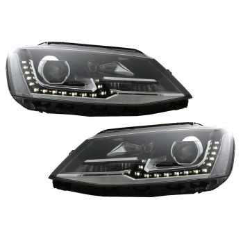 LED DRL Projector Headlights suitable for VW Jetta Mk6 VI (2011-2017) GTI Design