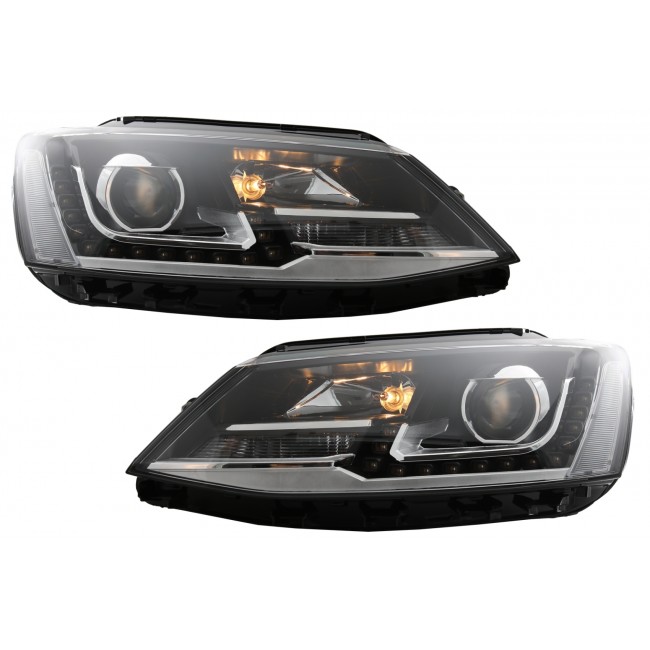LED DRL Projector Headlights suitable for VW Jetta Mk6 VI (2011-2017) GTI Design