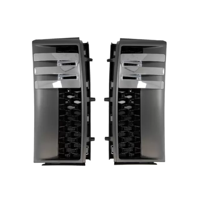 Side Vents Grilles for Range Rover Vogue III L322 (2002-2012) Black Dark Grey Edition New Autobiography Design