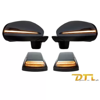 Complete Mirror Assembly with Turning Lights LED Sequential Dynamic suitable for Mercedes G-Class W463 (1989-2017) 2018 Facelift Design