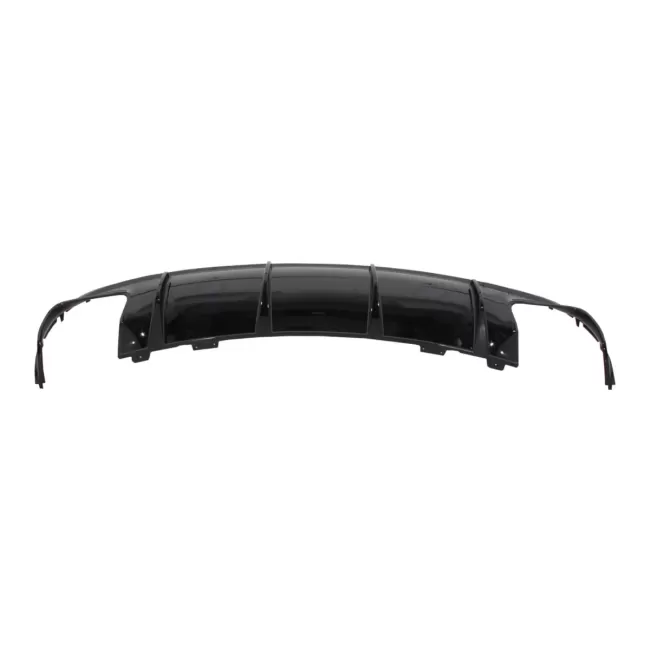 Rear Bumper Air Diffuser with Exhaust Muffler Tips suitable for Mercedes CLA W117 X117 Shooting Brake (2013-2018) Facelift CLA45 Look Black