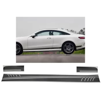 Side Decals Sticker Vinyl Matte Black suitable for Mercedes C238 Coupe W212 W213 E200 E300 E350 E46 E63 C207 A207