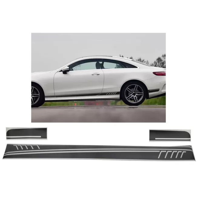 Side Decals Sticker Vinyl Matte Black suitable for Mercedes C238 Coupe W212 W213 E200 E300 E350 E46 E63 C207 A207